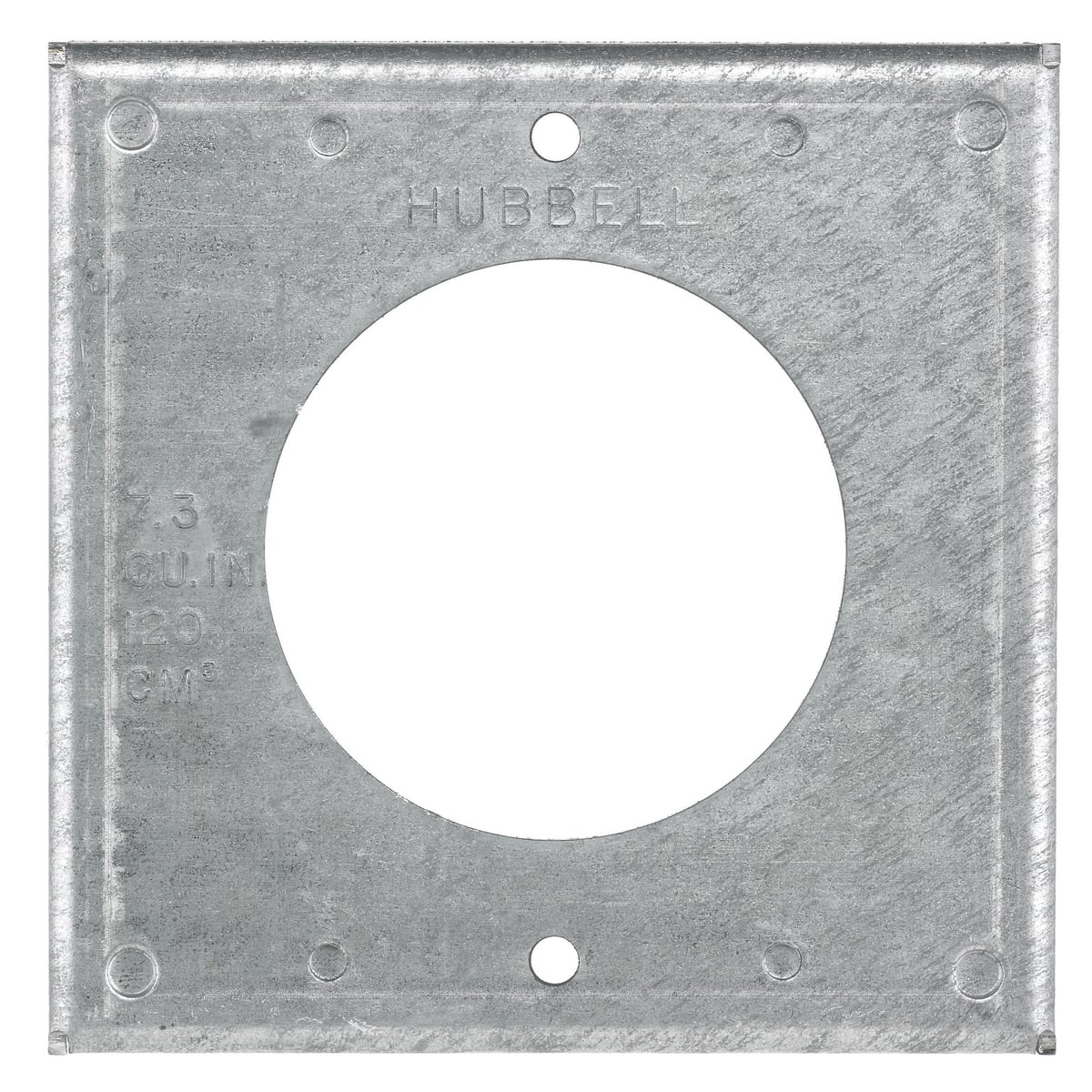 Locking Devices, Twist-Lock, 50A Receptacles, Accessories, Box Cover for 4" Square, Galvanized