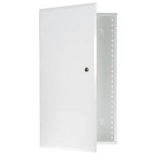 Perfect for larger installations, this 42" enclosure with hinged door features universal On-Q style mounting holes that are compatible with all bay-style modules.