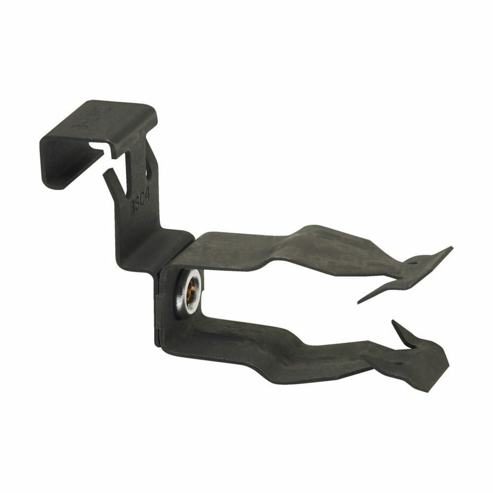 Eaton B-Line series conduit support fasteners, 15 lb load capacity, Steel, 1/2" and 3/4" conduit size, Conduit fastener with strut clip