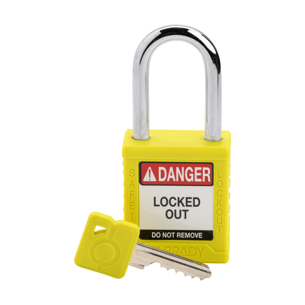 Plastic Padlock 1.5" Stl Shkl KD YL 1PK