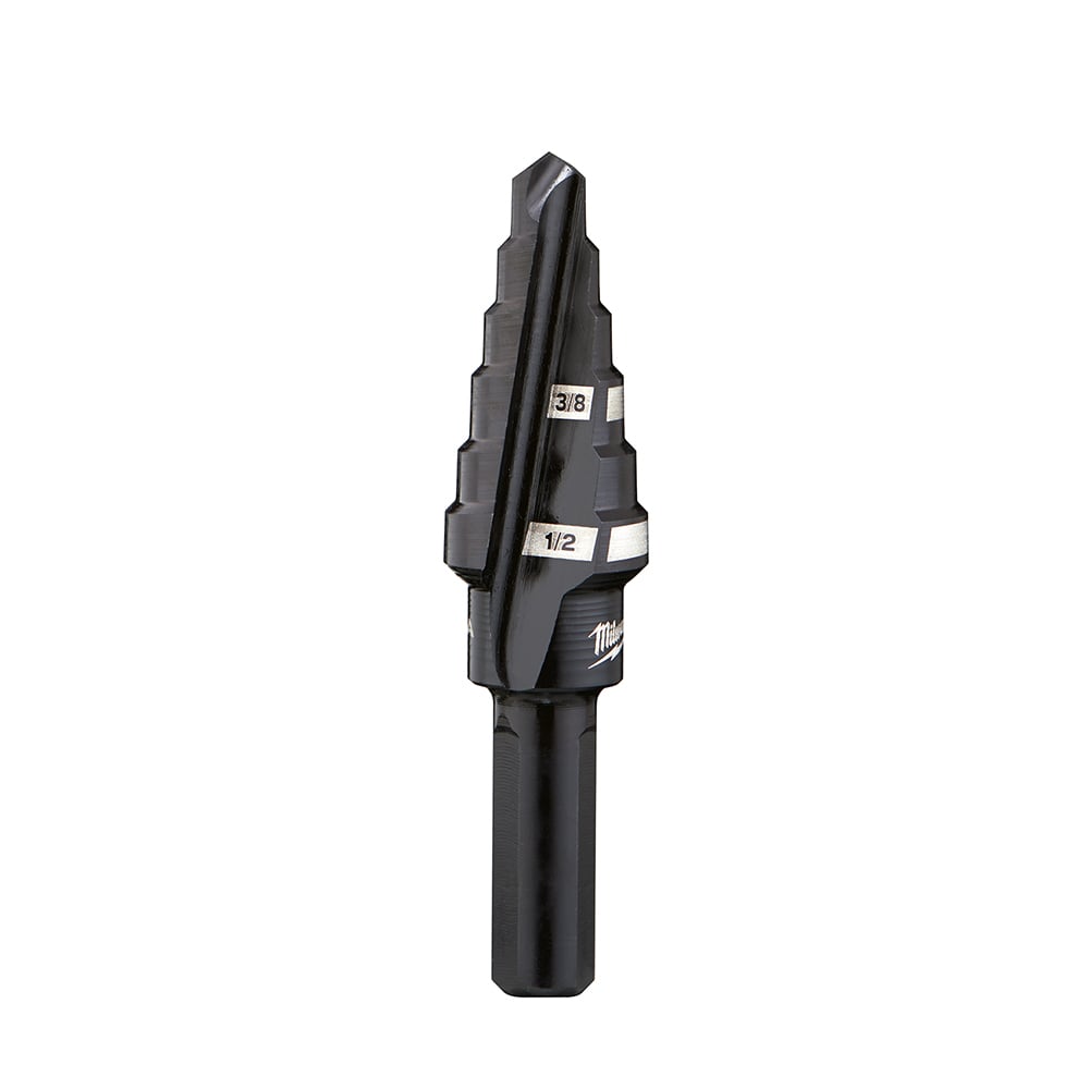 #6 Step Drill Bit, 3/8 in. & 1/2 in. x 1/16 in.