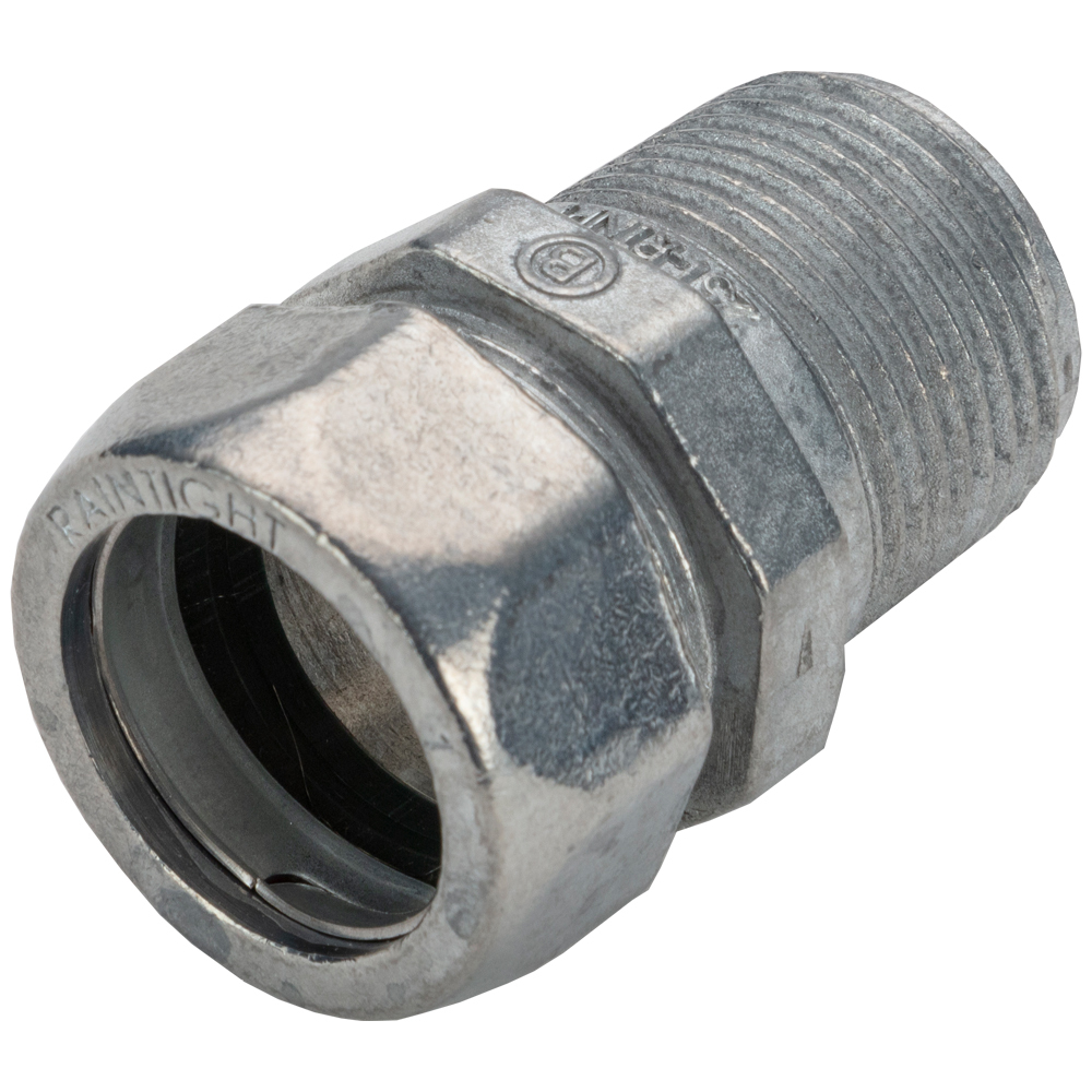 Mighty-Seal Raintight NPT 3/4" EMT to Threaded Entry Connector