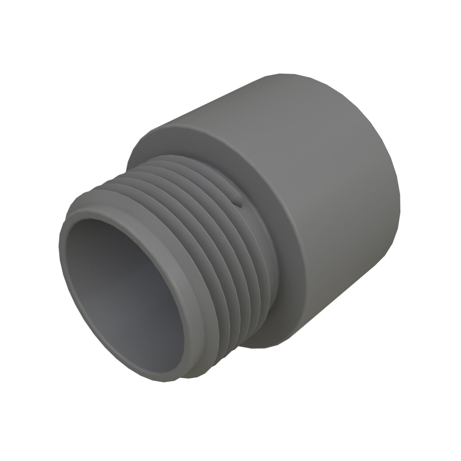 3 in PVC Terminal Adapter, Male, Molded