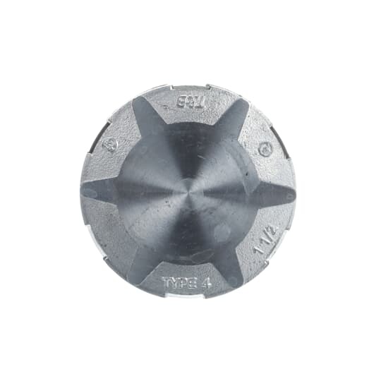 1-1/2 Inch Zinc Capoff with Thermoplastic Insulating Throat, Sealing Ring Nitrile (BUNA-N) for Use with Rigid/IMC Conduit