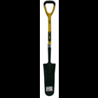 Shovel, 14 in. blade width, 27 in. handle length, Sharpshooter shovel type, Fiberglass handle