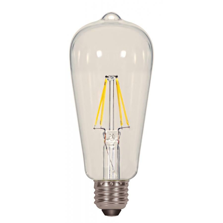 LED Filament, Designation: 6.5W ST19 Filalment LED - Clear - Medium Base - 2700K - 120V