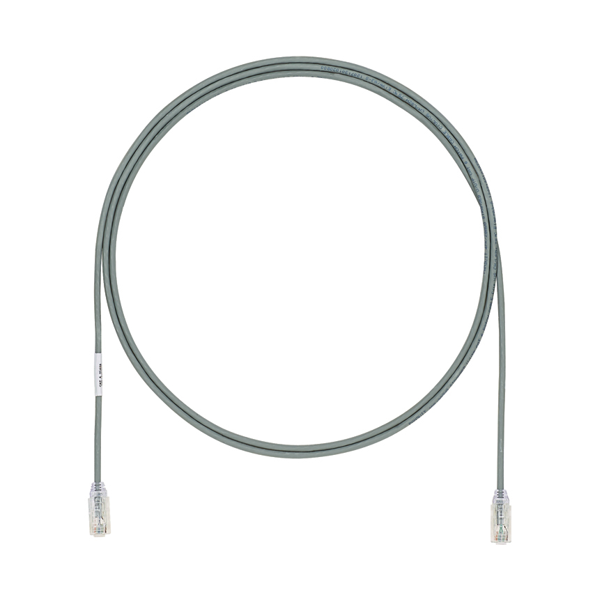 Cat 6A 28AWG UTP Patch Cord, CM/LSZH, Gr