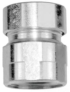 Combination Coupling, EMT to Rigid Conduit, 3/4" Diameter, Steel/Zinc