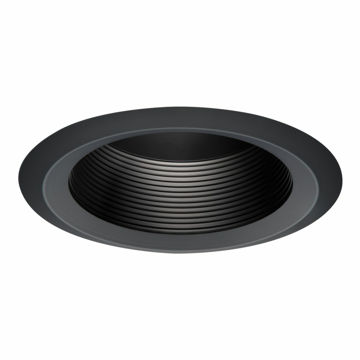 6" Full Cone Black Baffle, Black Self-Flange Ring
