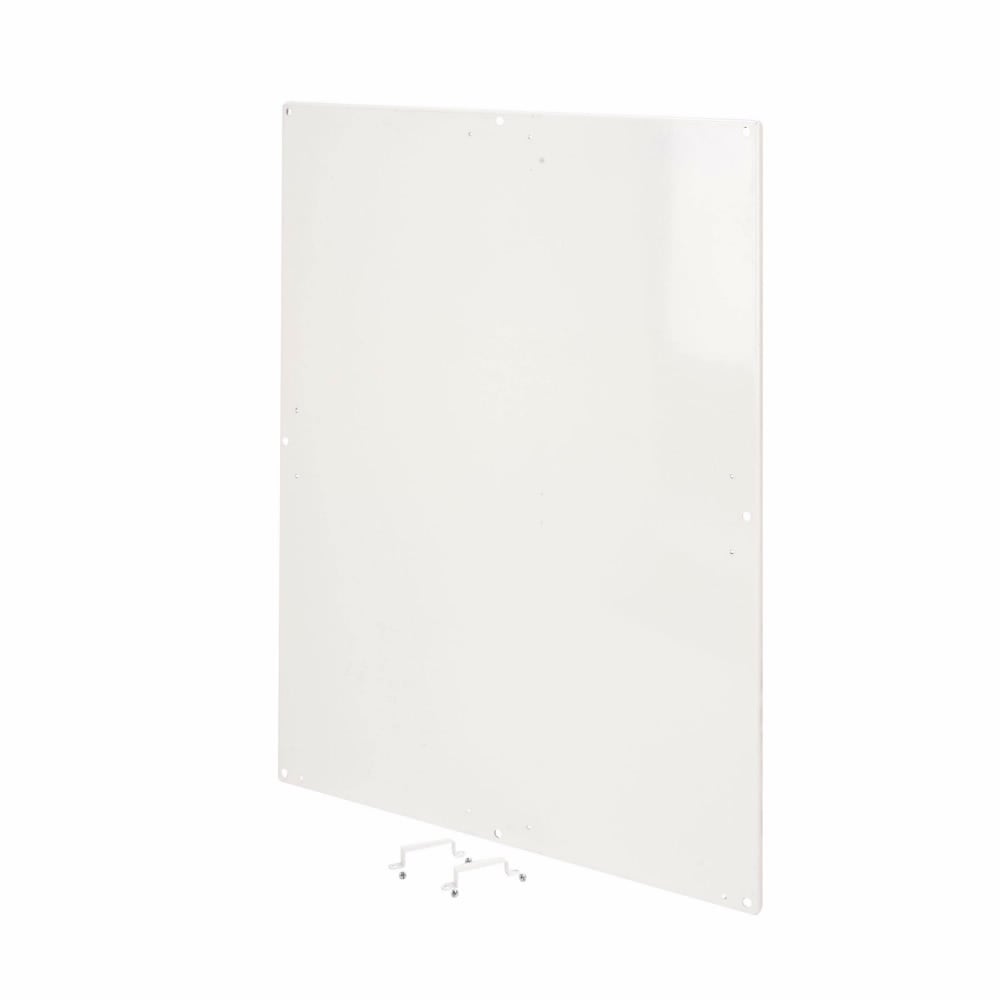 Eaton B-Line series mounting panels, White powder paint, Steel, Used with 72" X 72" enclosures, Large NEMA flanged panels