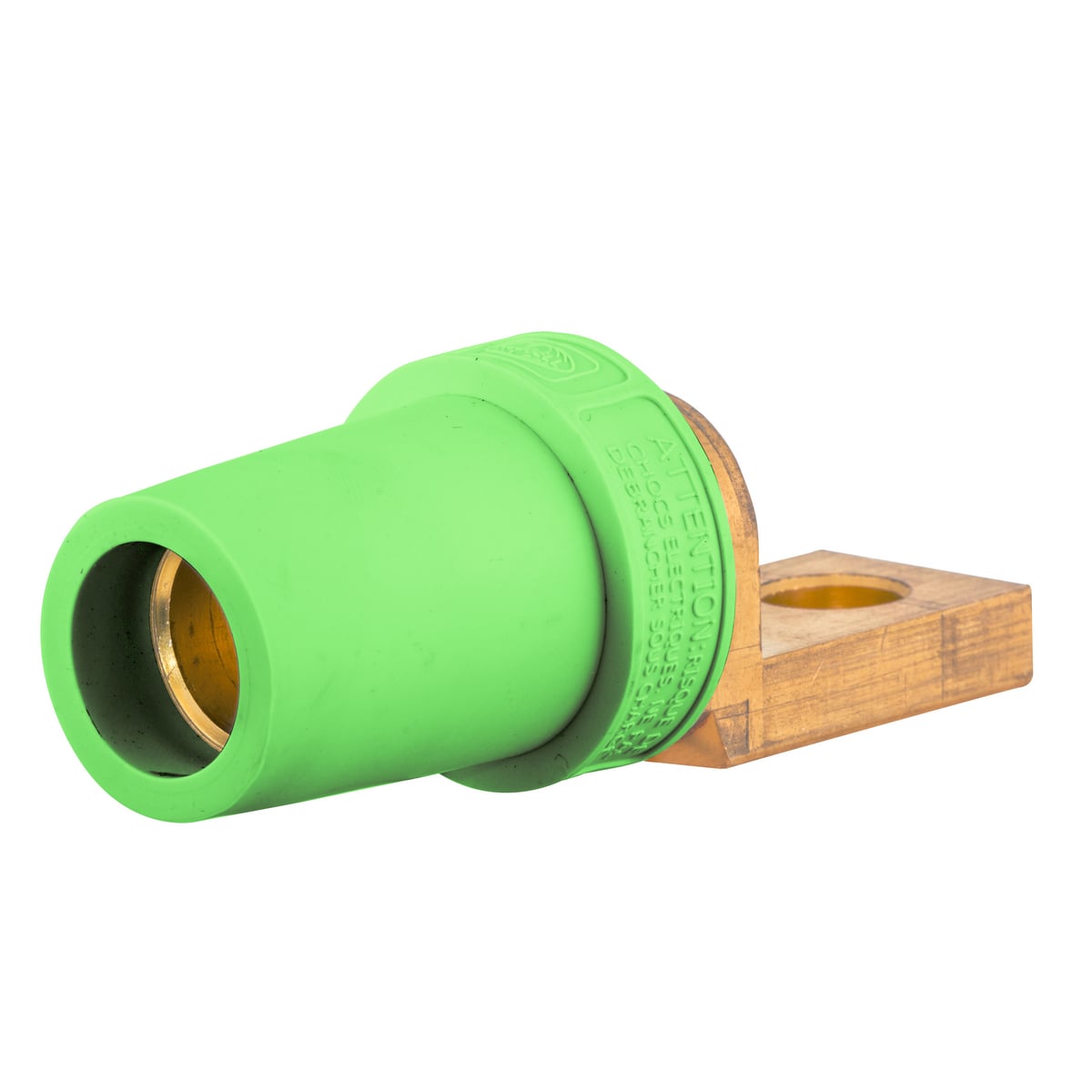 Single Pole Products, 300/400A Series,Female, Offset Stud Type, Green