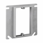 Eaton Crouse-Hinds series Square Device Cover, PVC, 1/2" raised, 3.8 cubic inch capacity