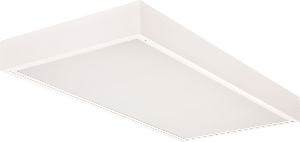 T LED surface mount, 2x4, Nominal 4800 lumens, Flush aluminum, white, #12 pattern acrylic, eldoLED dimming 1pct, 80+ CRI, 4000K, SKU - 231N60
