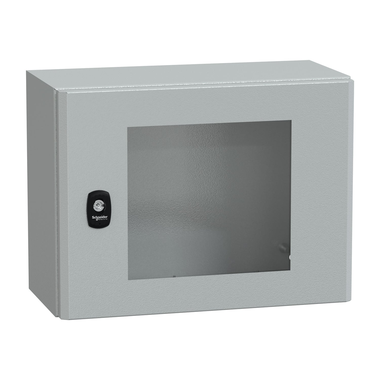 Wall mounted steel enclosure, PanelSeT S3D, transparent door, without mounting plate, 300x400x200mm, IP66, IK08