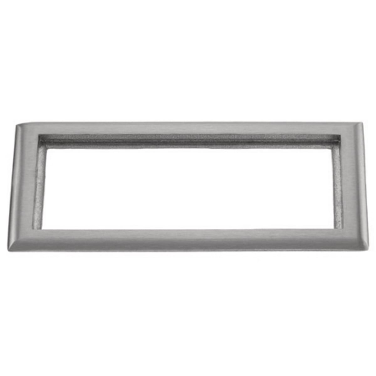 Flush Concrete Floor Box Series, 3-Gang Carpet Flange, Rectangular, 6.00" X 11.43", Brushed Aluminum