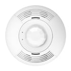 Lutron LOS Series CLNG-mount Occupancy Sensor, Dual Technology self-adaptive with additional contact closure output, relay module option, 20-24VDC, 1000 FT coverage, 180 degree field of view in white