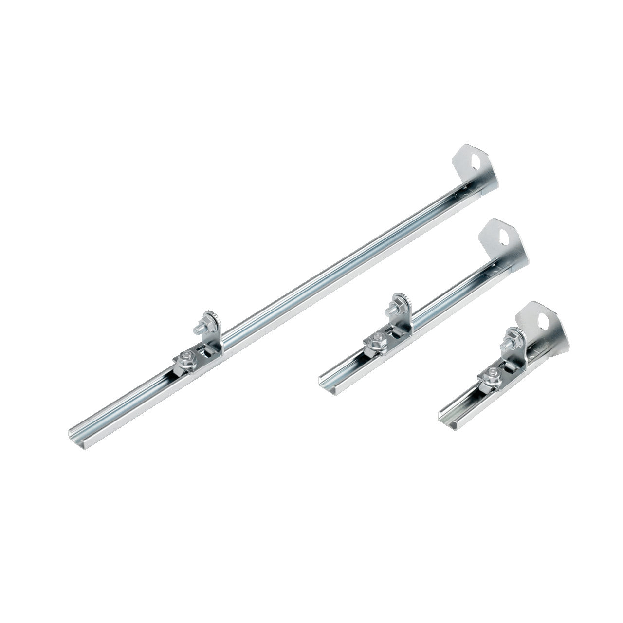 Concept Adjustable-Depth Mounting Kits 2 Slides, fits 16.00 deep, Plated, Steel