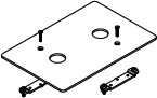 DOUBLE BLANKING PLATE-3/4IN CON AL