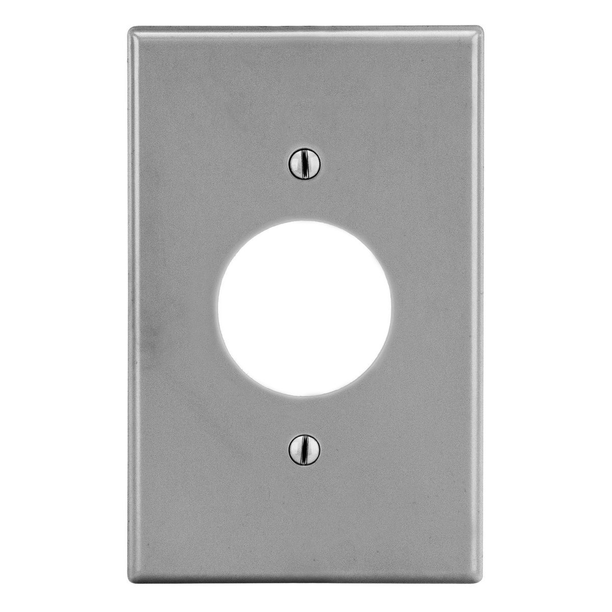 Wallplate, Mid-Size 1-Gang, 1.40" Opening, Gray