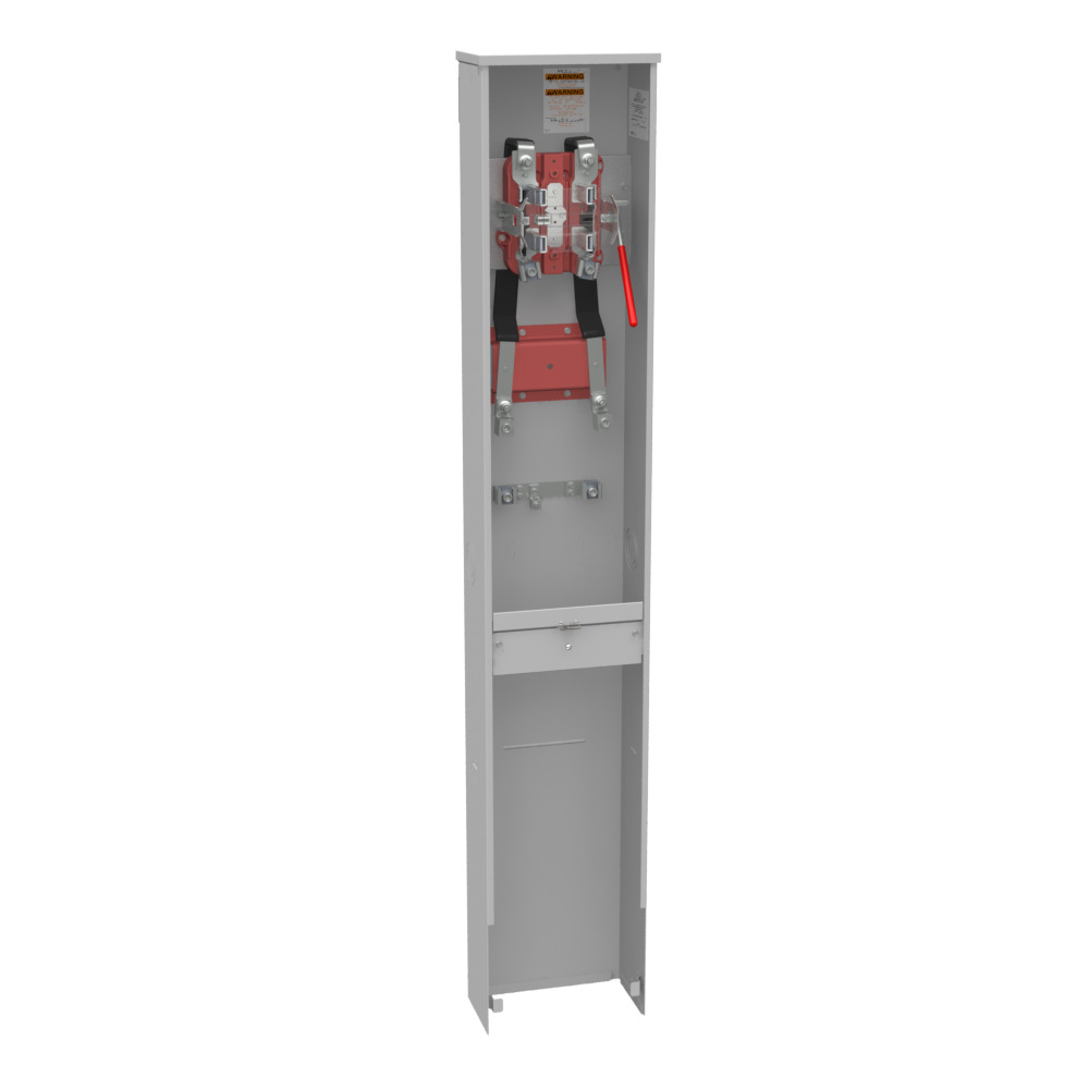 U4724-O-5T9 4 Term, Ringless, Plain Top, Lever Bypass, Pedestal, 5th Term 9 Oclock Position
