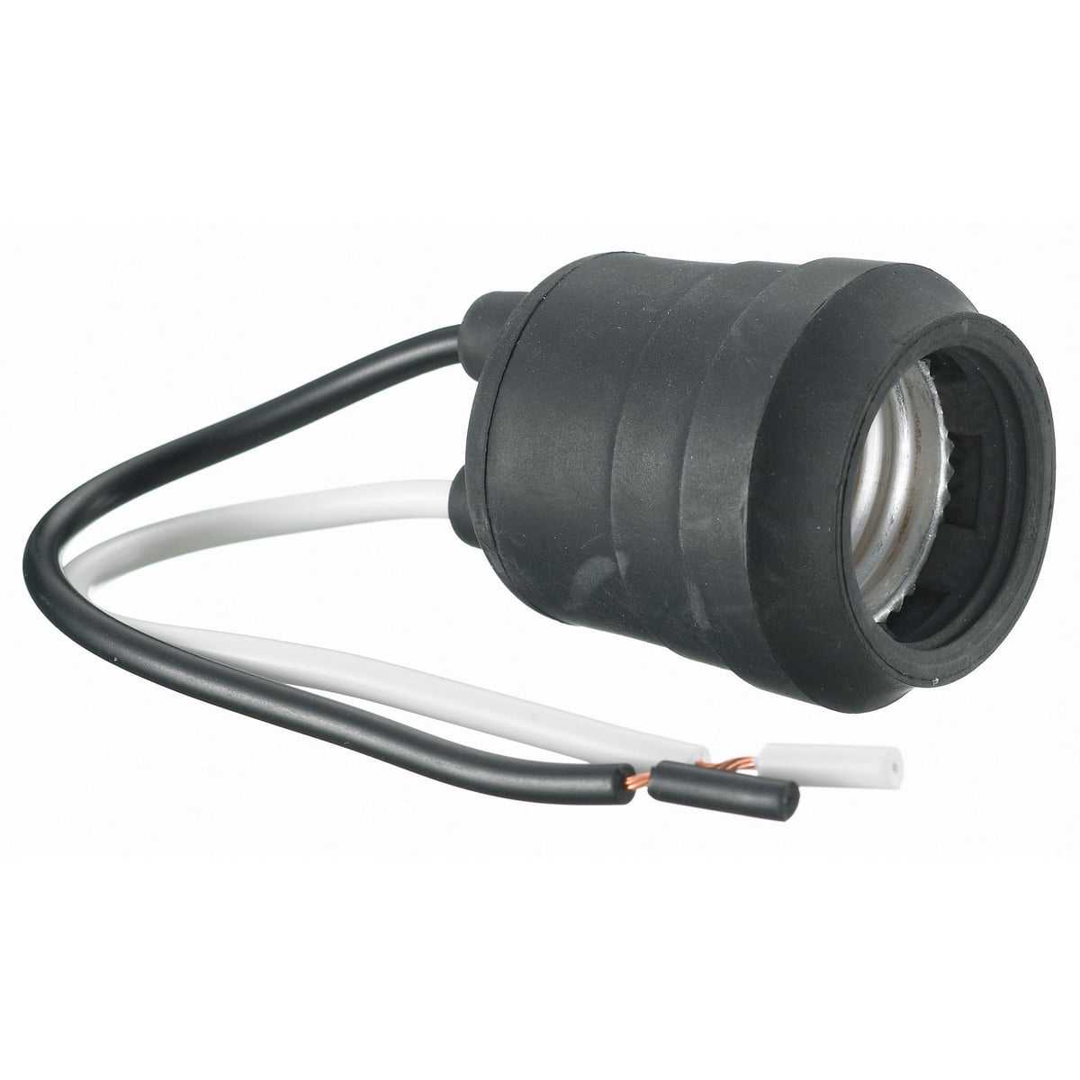 Lamp Holders and Sockets, Medium Base, Pigtail, 660W 250V, Rubber with Leads