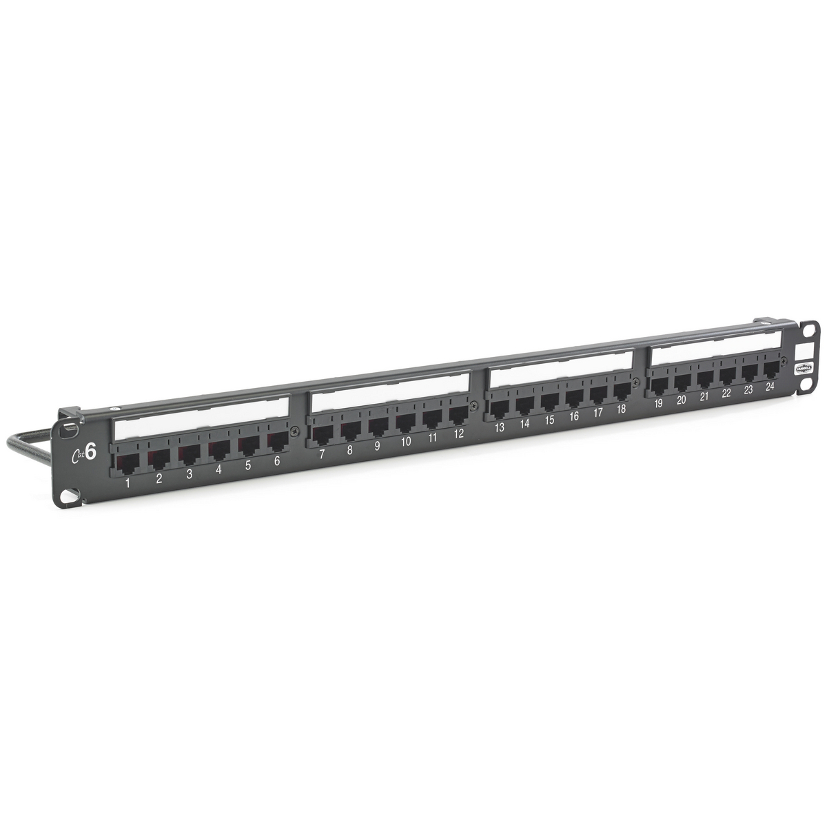Hubbell Premise Wiring Products, Patch Panel, Cat6, 24-Port, UniversalWiring, Economy Version