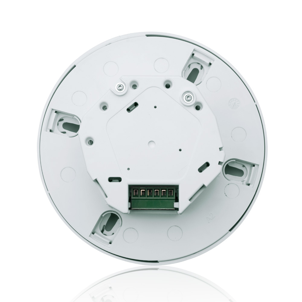 24 VDC, 8-12 Ft Ceiling Mounted, Ulta-Sonic Occupancy Sensor OSC20-V0W, Kitted with Power Base OPB15 to Complete a Self Contained Line Voltage Sensor, White