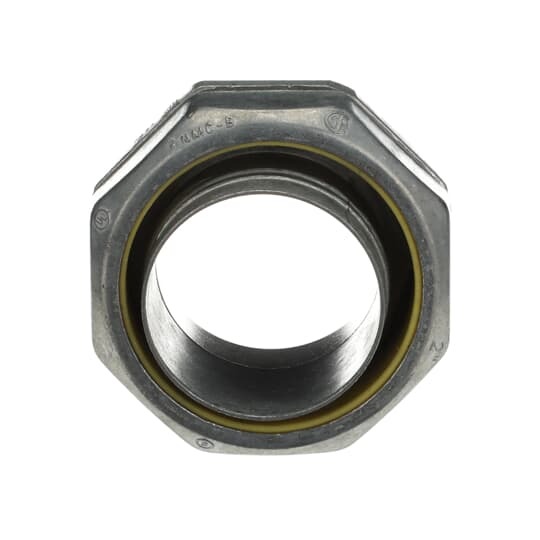 Connector, Straight, Conduit Size 2 Inches, Length 3.53 Inch, Thread Length 0.84 Inch, Width 3.53 Inches, Die Cast Zinc