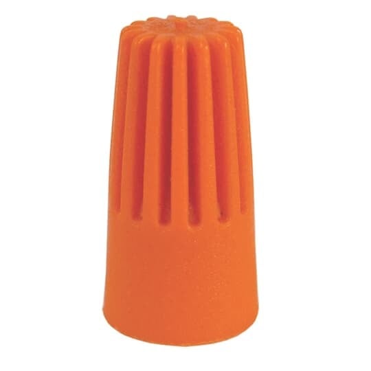 Orange XTP non-winged wire connector.   #18 to #14.   (100 pieces per box)