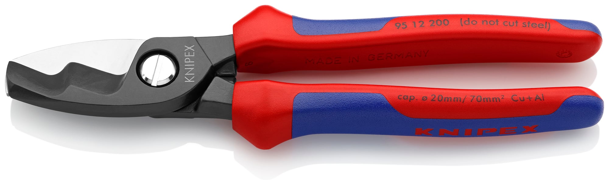 Cable Shears-Twin Cutting Edges, 8 in., Multi-Component