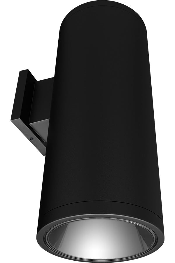 Cylinder Wall Up/Down 6 inch 40W, 4000k, 120-277V, Dimmable 50Deg, Black