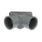 Access Pull Elbow, Size 3/4 Inch, Width 2.531 Inches, Material PVC, Color Gray, For use with Schedule 40 and 80 Conduit