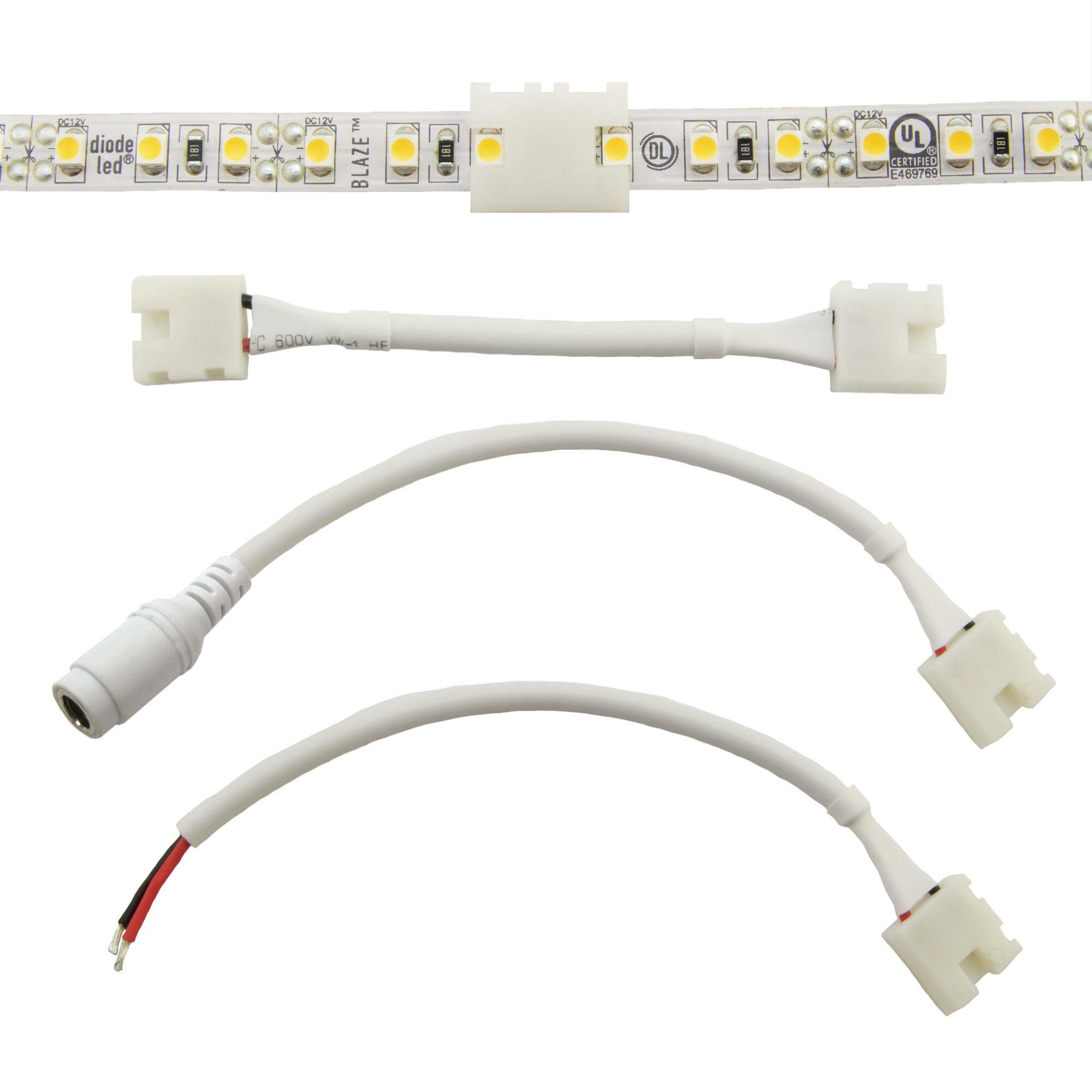 CLICKTIGHT Bending Extension: AV/BL/FV - White, 24 in., Diode Window, 2464 Wire