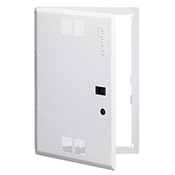 21-Inch Vented, Structured Media Premium Hinged Door, White