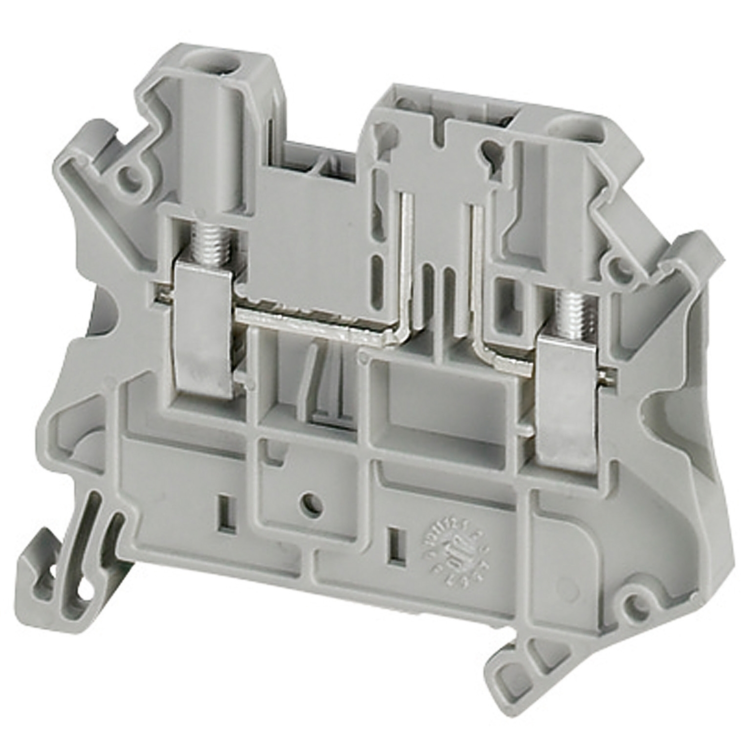 Terminal block, Linergy TR, spring type, basic disconnect terminal, 2 points, 2.5mm, grey, set of 50