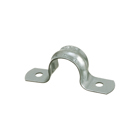 2-1/2" 2-Hole RIGID STRAP, Snap on type, plated steel