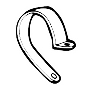Non-metallic Nylon Clamp, Fits 3/4 Inch Diameter.  Screw Hole Size .203 for #10 Screw.  Temperature Range -40 Degrees F to 176 Degrees F.    100 per Box