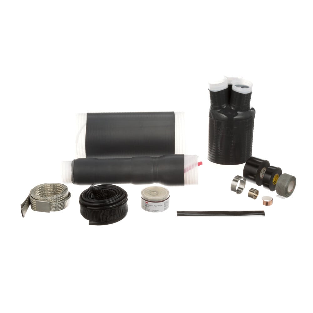 3M(TM) Cold Shrink QT-III, 3 Conductor Termination Kit 7625-T-110-3G, 1.18-1.51 in Cable Insulation O.D., 15 kV