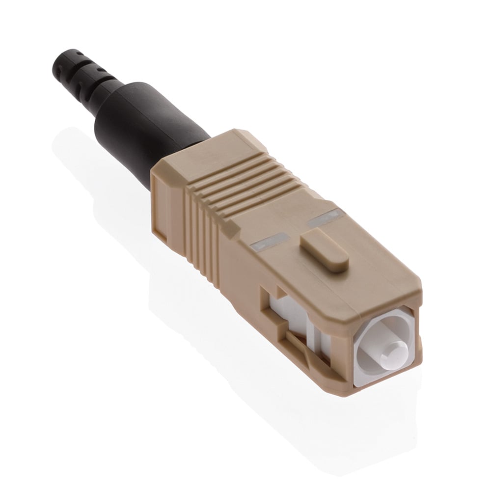FastCAM Pre-polished Connector, SC (Beige), 62.5/125um Multimode