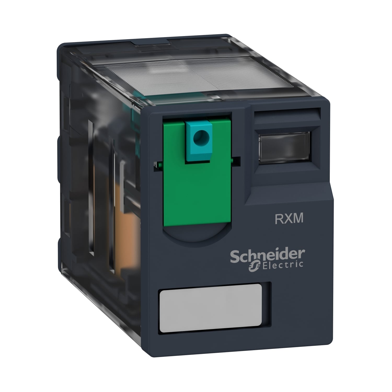 miniature plug in relay, Harmony Electromechanical Relays, 12A, 2CO, lockable test but to n, 24V DC