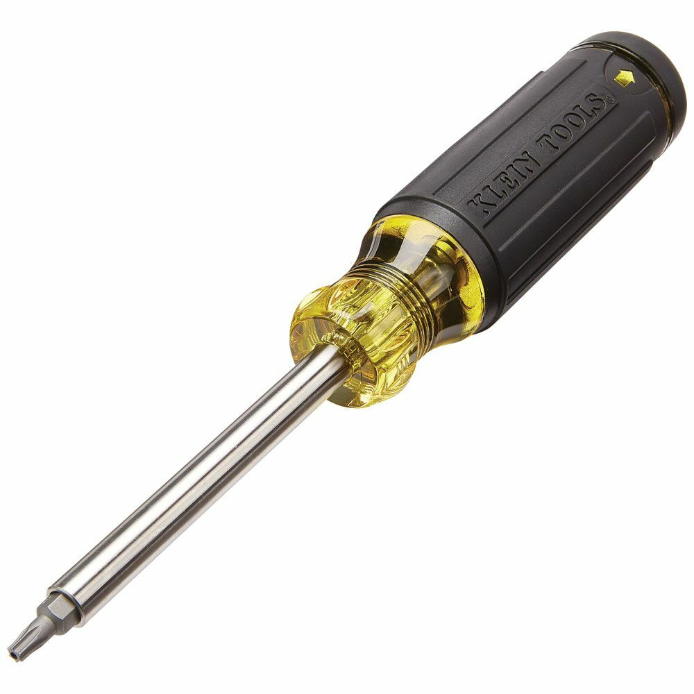 27-in-1 Multi-Bit Tamperproof Screwdriver, Multi-Bit screwdriver features convenient on-board storage of 26 different tamperproof bits and a 1/4-Inch nut driver