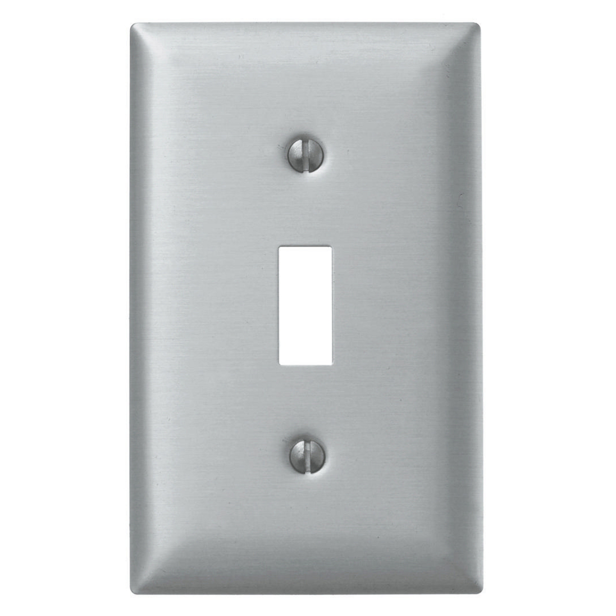 Wallplates and Boxes, Metallic Plates, 1- Gang, 1) Toggle Opening, Standard Size, Aluminum