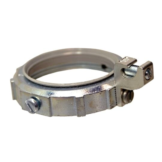 Insulated Ground Bushing, 4 Inch, Die Cast Zinc, For Use with Rigid/IMC Conduit
