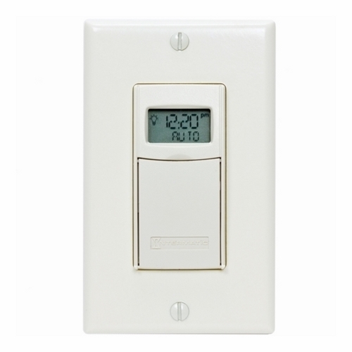 The DIGTL 7D ASTRO TIMER 20A 24-277V LTALM The EI600 features up to 40 ON/OFF programmed events per week and an automatic daylight saving time adjustment. It controls AC and DC up to 277V and has an astronomic feature which can be combined with specific ON/OFF programming. Convenient program capabilities are designed to suit any lighting schedule. All programs are securely stored in non-volatile memory and backed up by a CR2 lithium battery. The timer is compatible with single-pole and 3-way incandescent, fluorescent, CFL, and LED bulbs and requires no neutral wire. With robust performance and an abundance of features, the EI600 is the number one choice for in-wall timers.