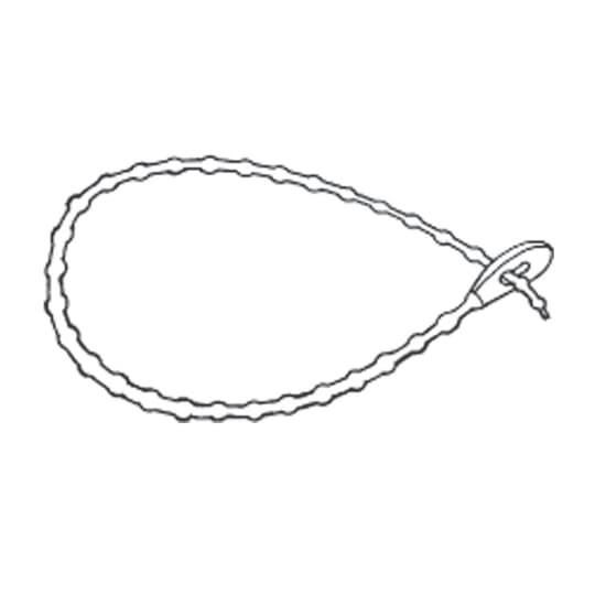 15 inch Nylon beaded strap. Black.