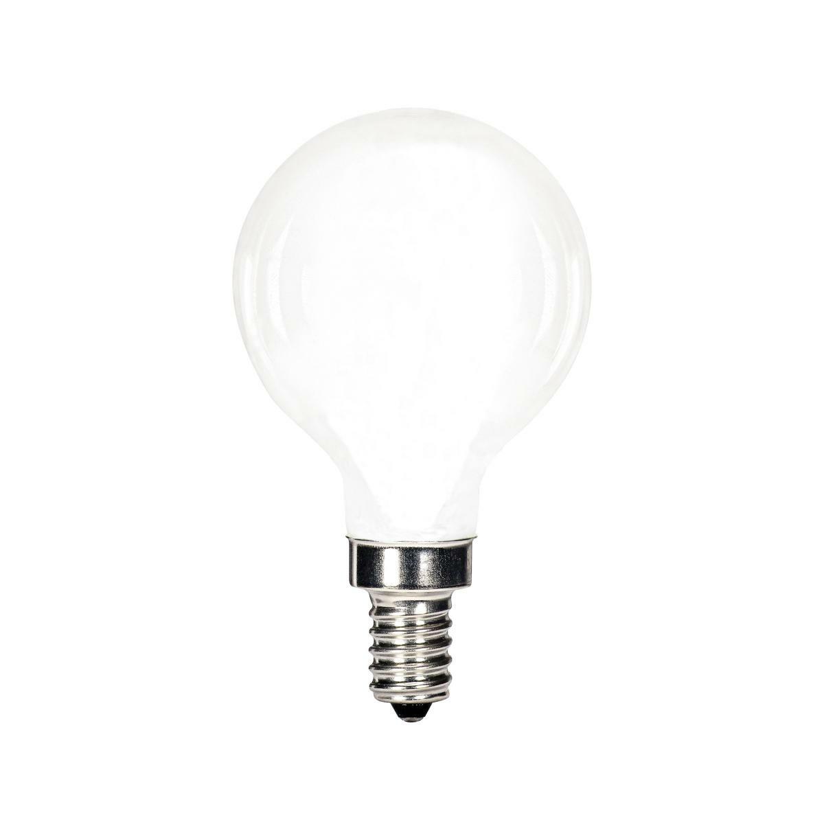5.5 Watt G16 LED Lamp - Soft White - Candelabra Base - 3000K - 500 Lumens - 120 Volts