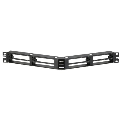 QN Patch Panel, Angled, 48 Port, 1 RU   