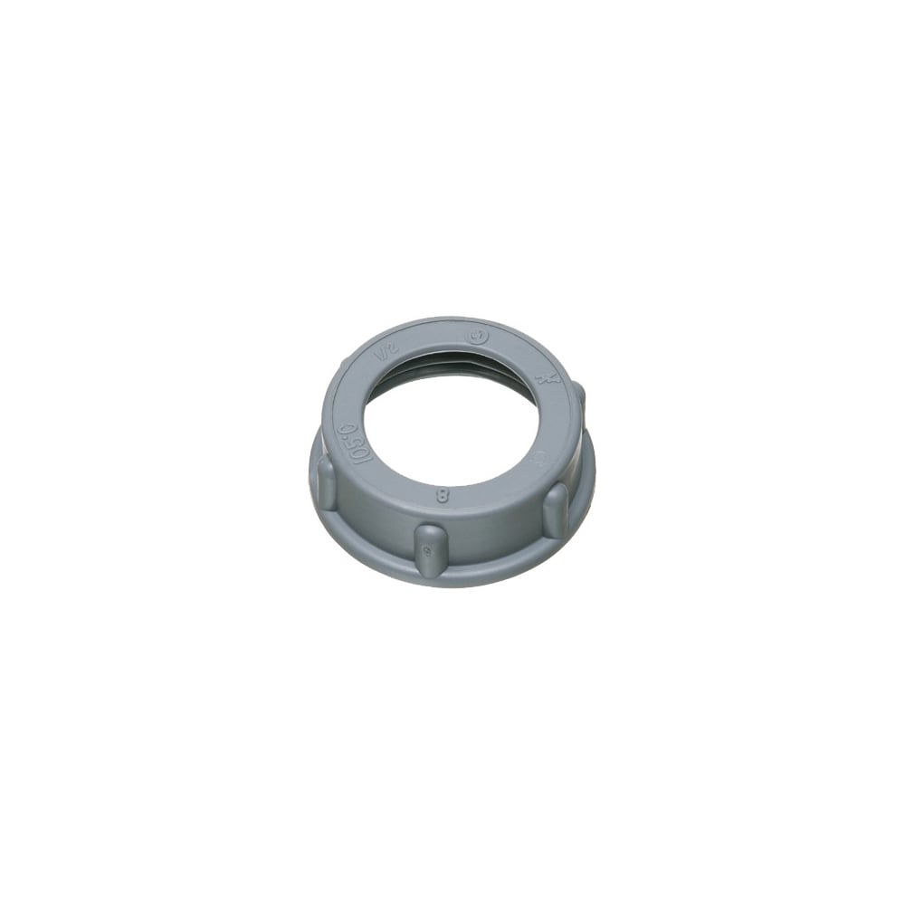 1/2" Plastic insulated bushing with a temperature rating of 105 degrees celcius.