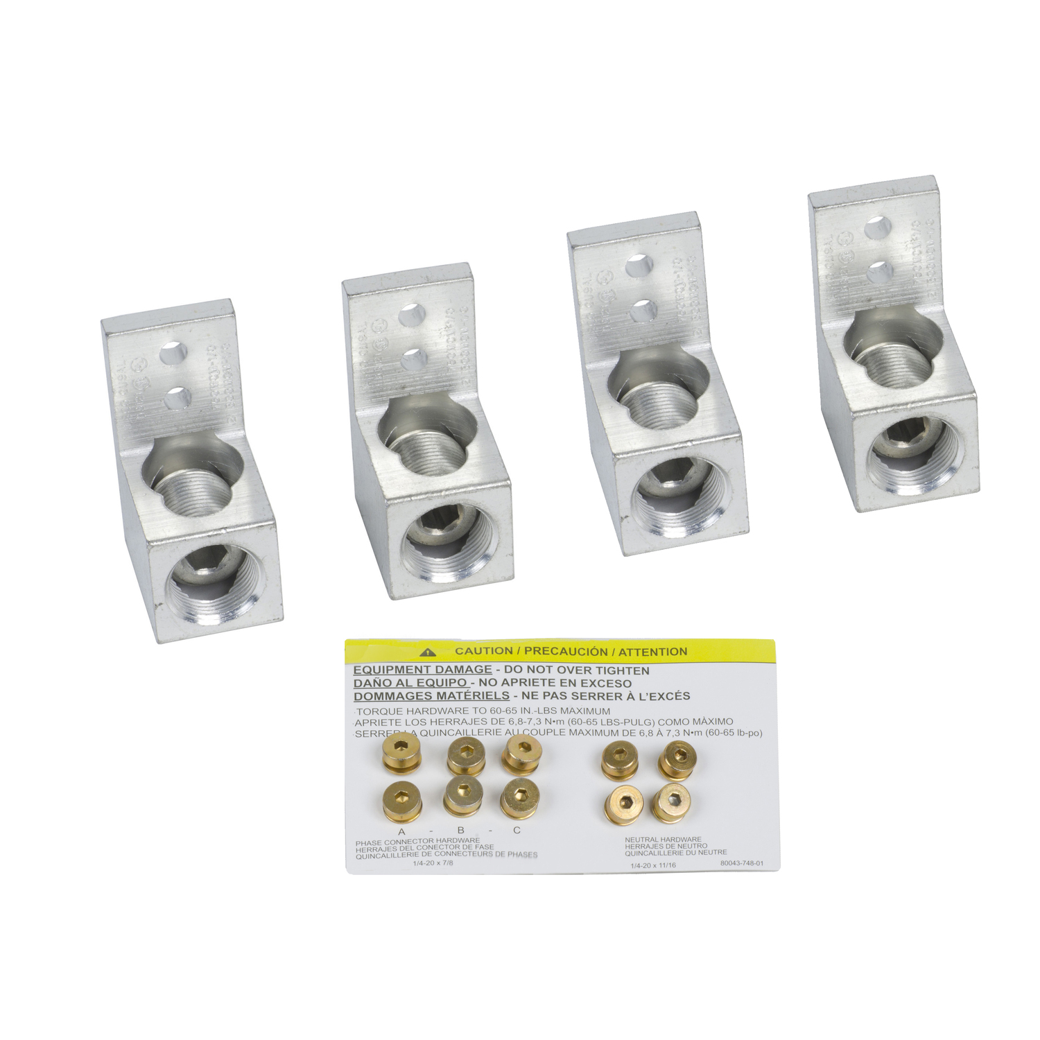 Panelboard accessory, NQ, lug kit, mechanical, 100A, Al/Cu