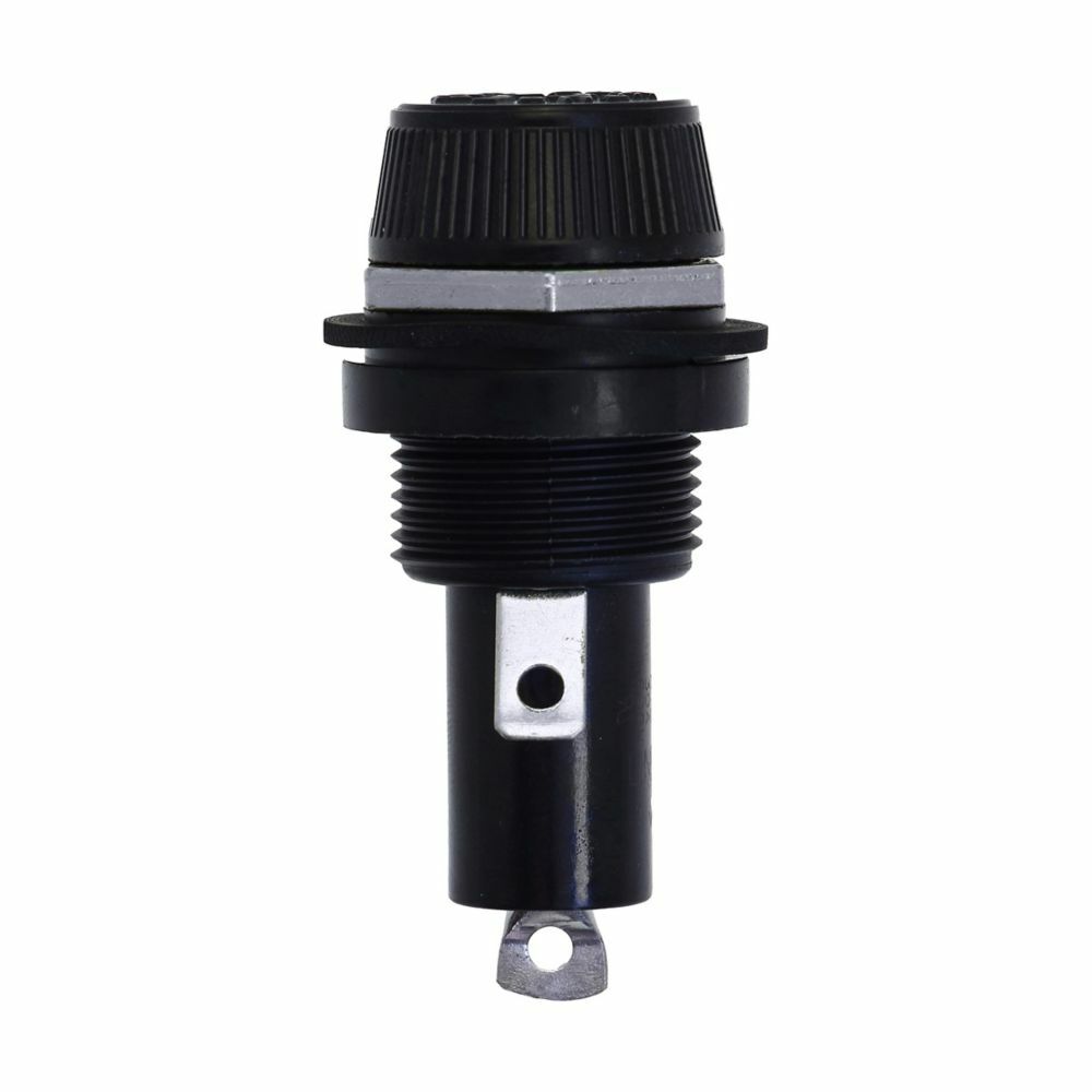 Eaton Bussmann series HPD panel mount fuse holder, Panel mount fuse holders, For Supplementary Protection of Transformers, Relays, Ballasts and Small Motors, 30 A, 80, Celsius, -40, Celsius, 1/4 inch quick connect terminal, Panel, 600 V